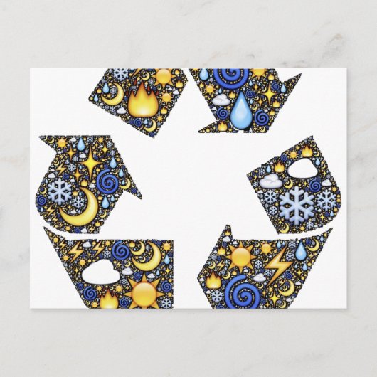 Carte Postale Écologie super (Devant)