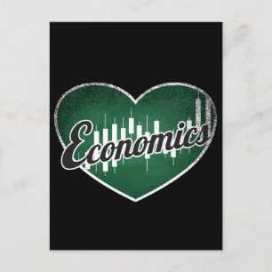 Carte Postale Economie Retro Coeur Blackboard amour