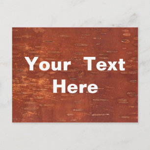 Carte Postale Écorce de Birch Intérieur