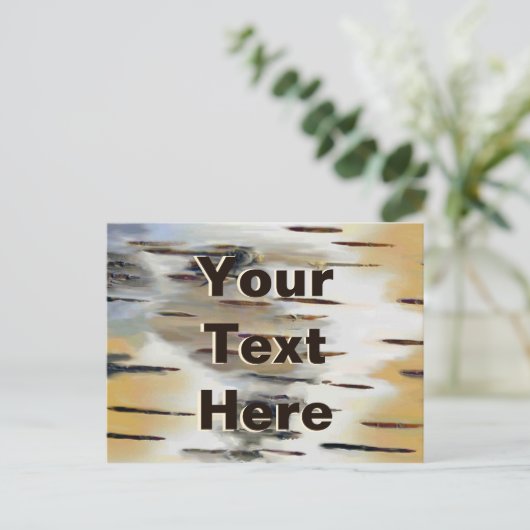 Carte Postale Écorce de bouleau (Debout devant)