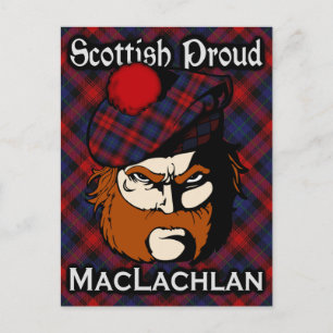 Carte postale écossaise Clan MacLachlan Tartan