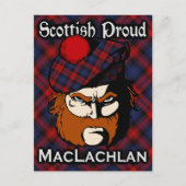 Carte postale écossaise Clan MacLachlan Tartan (Devant)