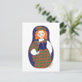 Carte postale écossaise Matryoshka (Debout devant)