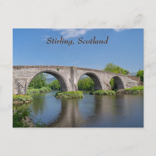 Carte postale écossaise Stirling Bridge (Devant)