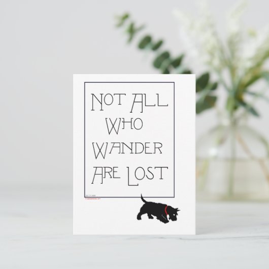 Carte postale écossaise Terrier (Debout devant)