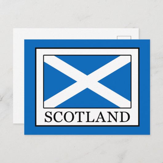 Carte Postale Écosse (Devant / Derrière)