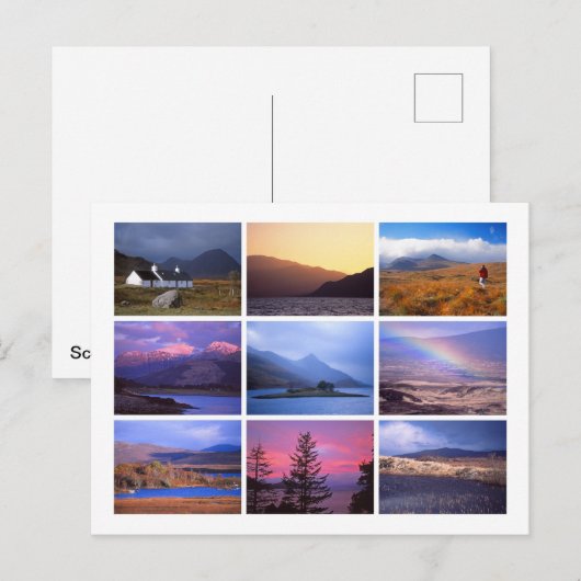 Carte Postale Écosse (Devant / Derrière)