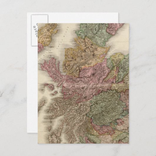 Carte Postale Ecosse composite (Devant / Derrière)