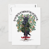 Carte Postale Ecosse dans un arbre à poires (Devant / Derrière)