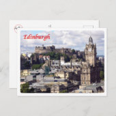 Carte Postale Écosse - Édimbourg - (Devant / Derrière)