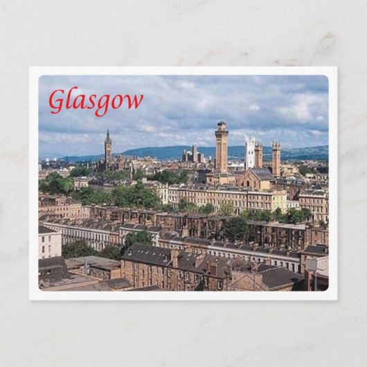 Carte Postale Ecosse - Glasgow - (Devant)