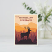 Carte Postale Écosse Highlands écossais Voyage Vintage (Debout devant)