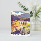 Carte Postale Ecosse pour les vacances (Debout devant)