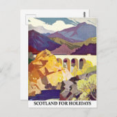 Carte Postale Ecosse pour les vacances (Devant / Derrière)