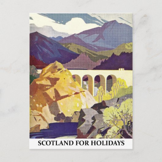 Carte Postale Ecosse pour les vacances (Devant)