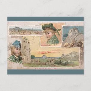 Carte Postale Écosse vintage