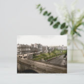 Carte Postale Ecosse vintage, Aberdeen, Union Terrasse (Debout devant)