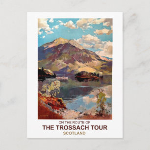 Carte Postale Écosse, visite de Trossach