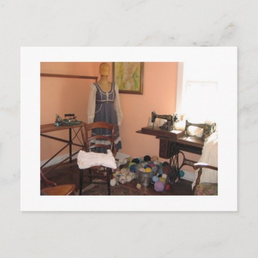 Carte Postale Écouter des fournitures d'autrefois (Devant)