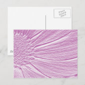 Carte Postale Écouter la marguerite en violet 2 (Devant / Derrière)