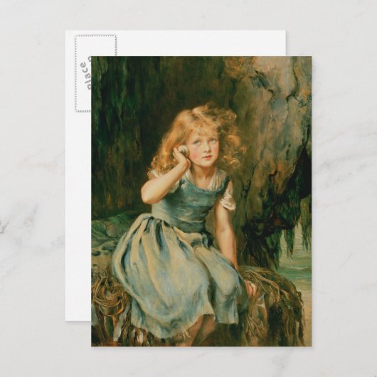 Carte Postale Ecouter la mer (Devant / Derrière)