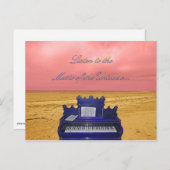 Carte Postale Ecouter la musique de l'univers Art Postcard (Devant / Derrière)