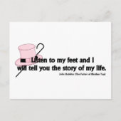 Carte Postale Écouter le devis de mon pied (Devant)