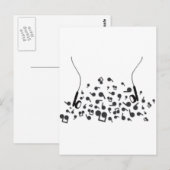 Carte Postale Écouteurs (Devant / Derrière)