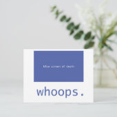 Carte Postale Écran bleu de la mort - salope ! (Debout devant)