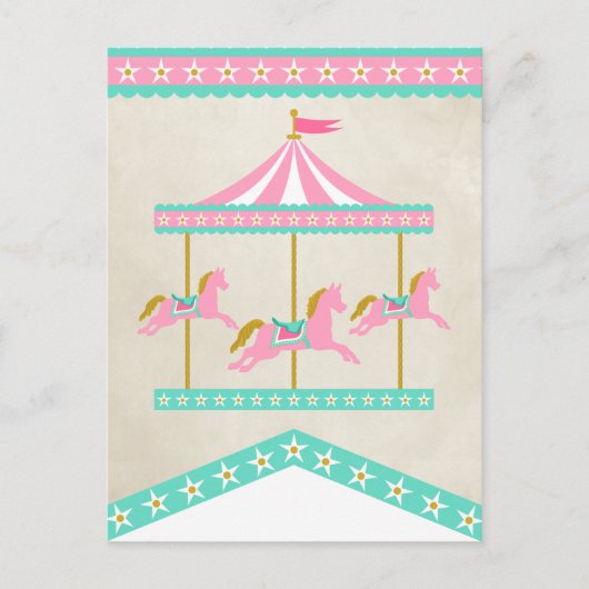 Carte Postale Écran de bannière du menuisier Carousel (Devant)