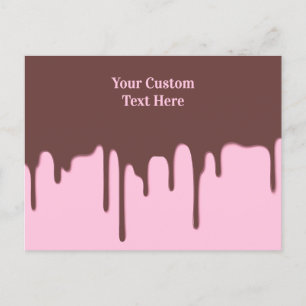 Carte Postale Écran de chocolat personnalisé