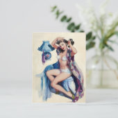 Carte Postale Écran de coiffure vers le haut (Debout devant)