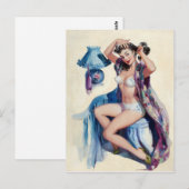 Carte Postale Écran de coiffure vers le haut (Devant / Derrière)