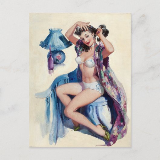 Carte Postale Écran de coiffure vers le haut (Devant)