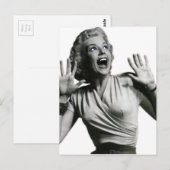 Carte Postale Écran de film d'horreur (Devant / Derrière)