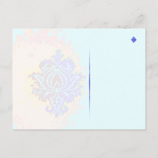 Carte postale écran déformé avec bordure (Dos)