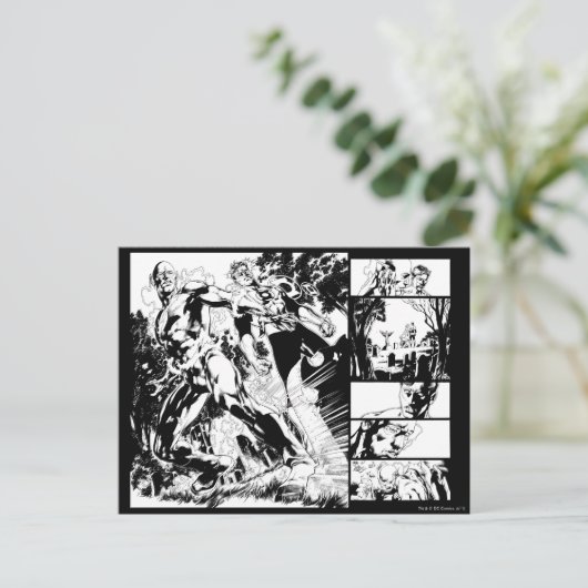 Carte Postale Écran Flash et vert 2 (Debout devant)