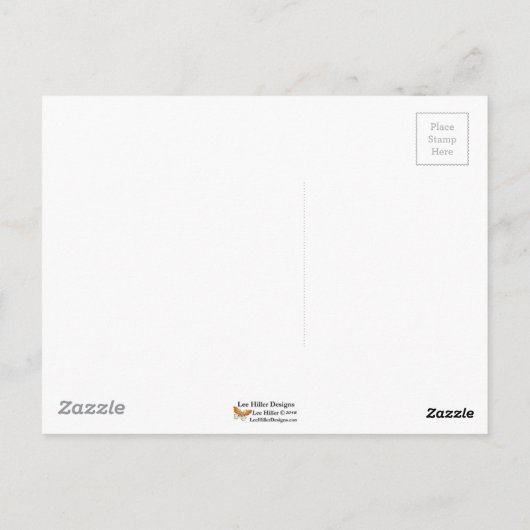 Carte Postale Écran noir rose Sakura or noir (Dos)