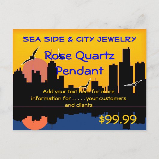 Carte Postale Écran Sunset Skyline (Devant)