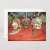 Carte Postale Écran vaudou Têtes réduites (Devant / Derrière)