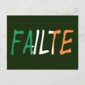 Carte Postale Écrasement superposé sur le drapeau irlandais pccn (Devant)