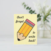 Carte Postale Écrire (Debout devant)
