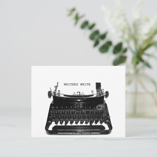 CARTE POSTALE ÉCRIRE (Debout devant)