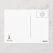 Carte Postale écrire sur la Tour Eiffel Paris (Dos)