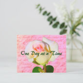 Carte Postale Écrit avec le Rose ODAT (Debout devant)