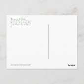 Carte Postale Écrit avec le Rose ODAT (Dos)