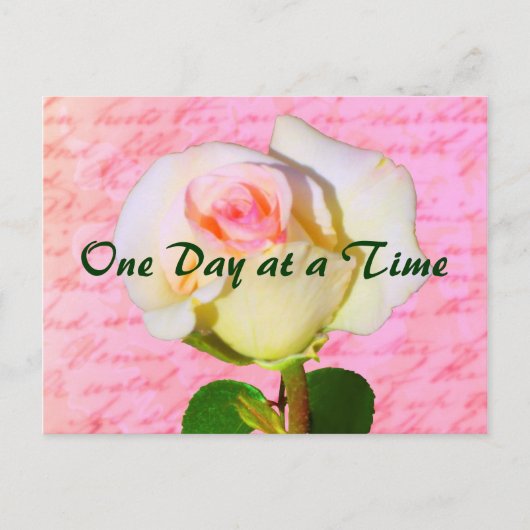 Carte Postale Écrit avec le Rose ODAT (Devant)