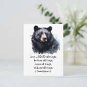 Carte Postale Écriture 1 Corinthiens 13:4 L'amour est (Debout devant)