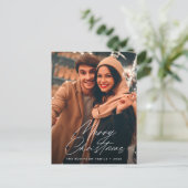 Carte Postale écriture à la mode joyeux noël (Debout devant)