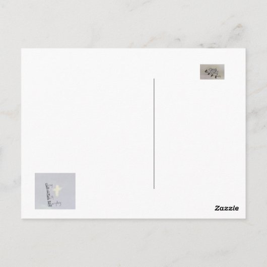 Carte Postale Écriture avec image de conception originale (Dos)